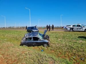 Accidente vial en el acceso Sur de Posadas.