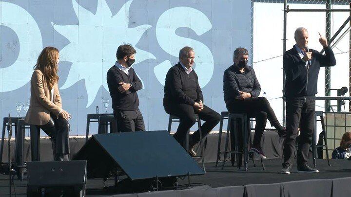 El acto del Frente de Todos fue organizado por Sergio Palazzo, titular de La Bancaria.