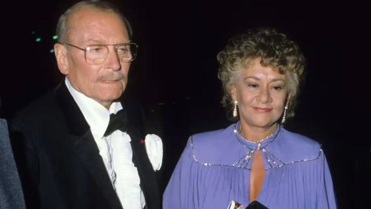 Joan Plowright junto con su esposo Laurence Olivier.