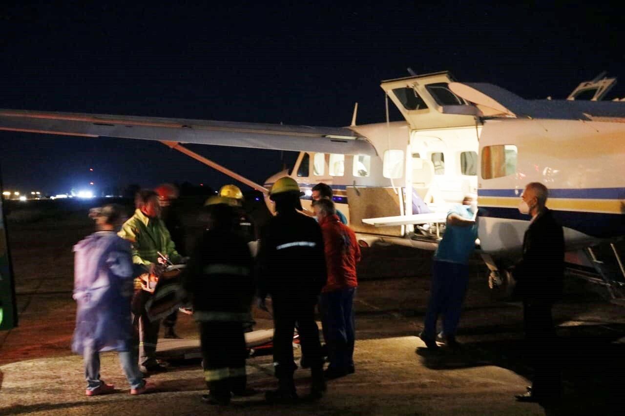 Trasladan a un tresarroyense en un vuelo sanitario