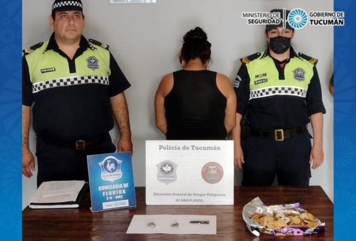 Una mujer quiso pasar marihuana para su hermano detenido en un paquete de galletas y fue descubierta