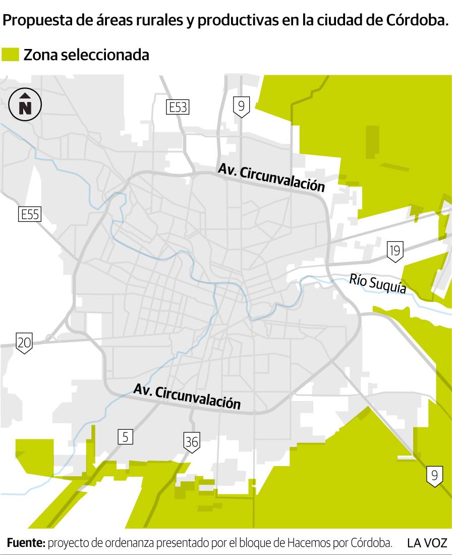 Propuesta de áreas rurales y productivas