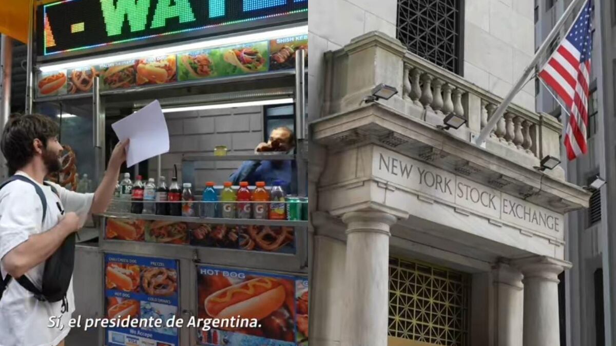 ¿Lo conocen? Mostró una foto de Javier Milei en las calles de Nueva York y esto fue lo que respondieron