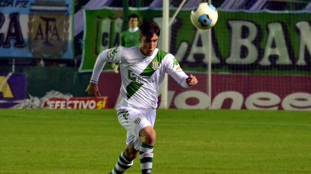 Tagliafico en su época cuando vestía los colores de Banfield.