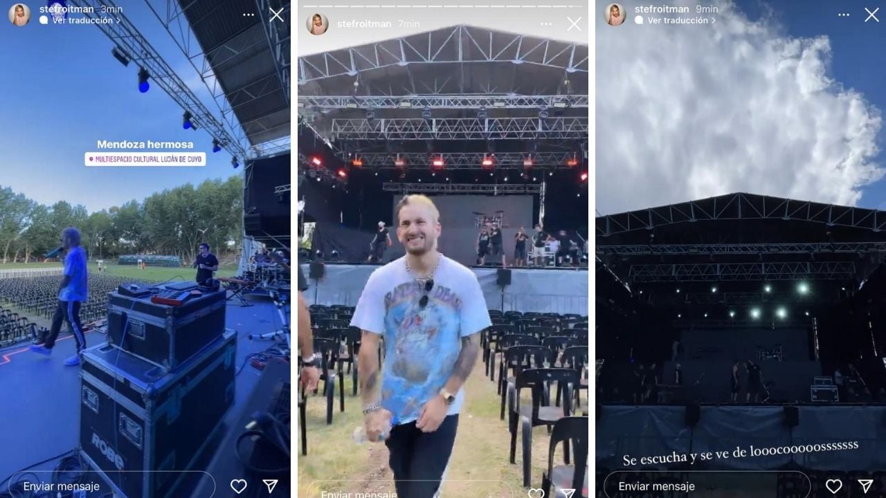 Mau y Ricky se preparan para su show en Mendoza.