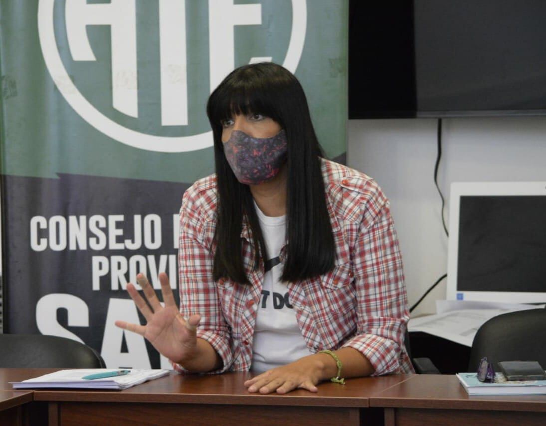 Olga Reinoso, secretaria general ATE Santa Cruz.