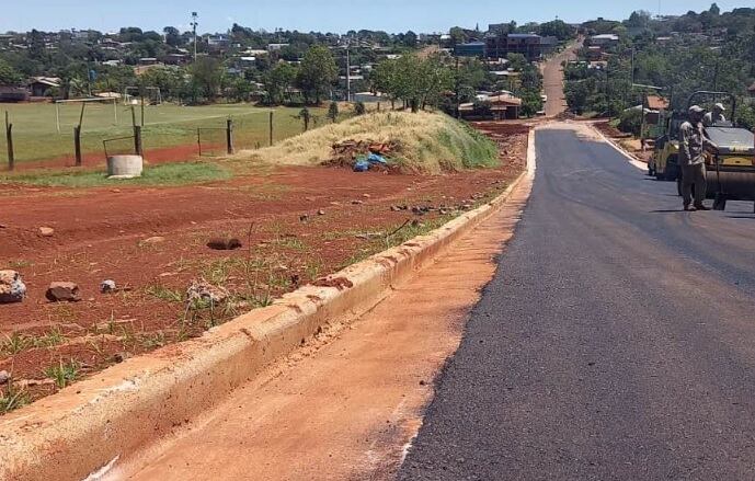 San Vicente: finalizan ejecución de obras viales.