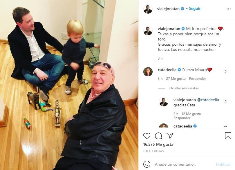 La publicación que compartió Jonatan Viale. (Foto: Instagram)