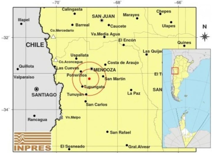 Un temblor despertó a los mendocinos en plena madrugada de este sábado, 6 de noviembre.