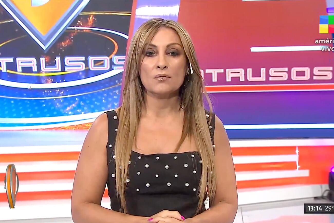 Marcela Tauro se despidió de Pablo Reynoso en "Intrusos". (Foto: captura de pantalla)