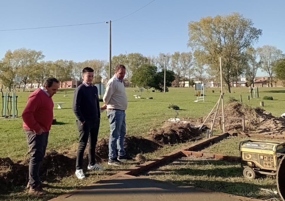 Wilson Huth de la Secretaría de Desarrollo Social de Tres Arroyos de visita en Orense