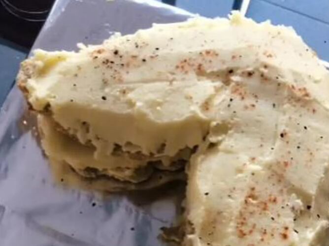 La torta "diferente" que le cocinó a su novio.