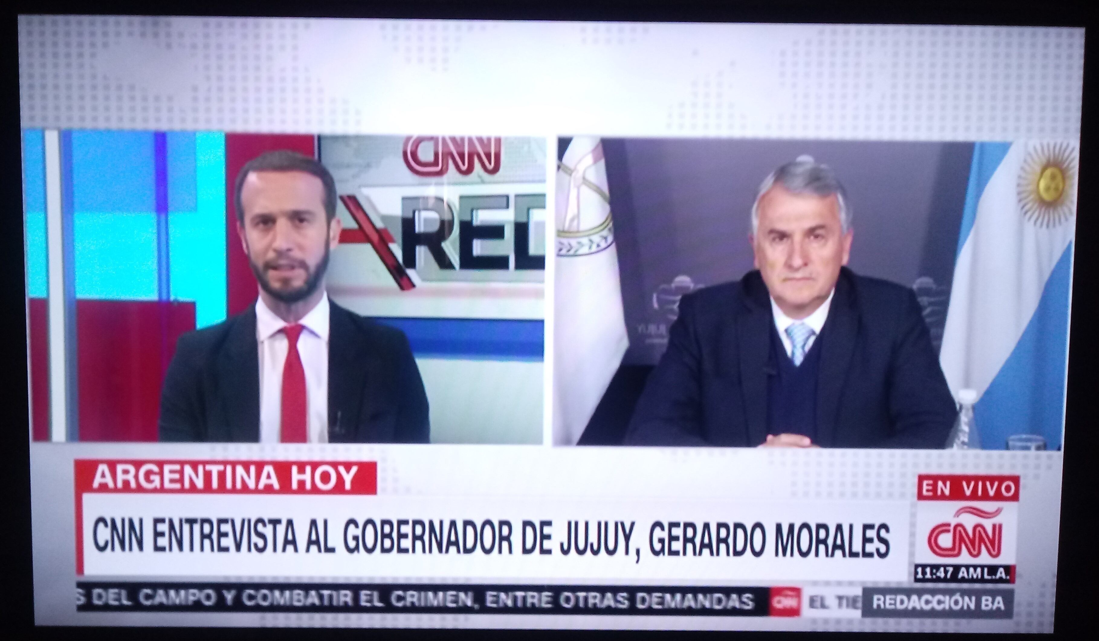 El gobernador Gerardo Morales fue requerido por los medios para conocer su opinión acerca de la coyuntura económica y política el país.