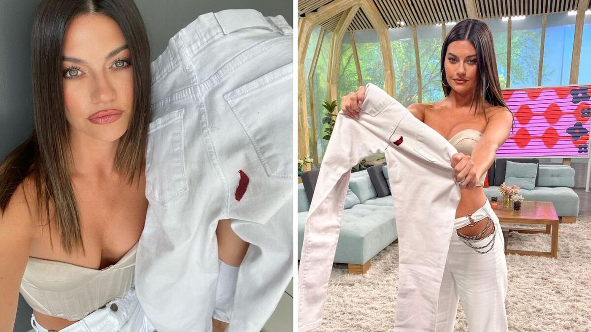 A Sofía Jujuy Jiménez se le vio una mancha de menstruación en el pantalón en vivo mientras bailaba y se hizo viral