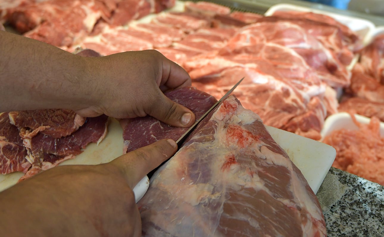 La carne volvió a subir y empuja a la inflación. 
