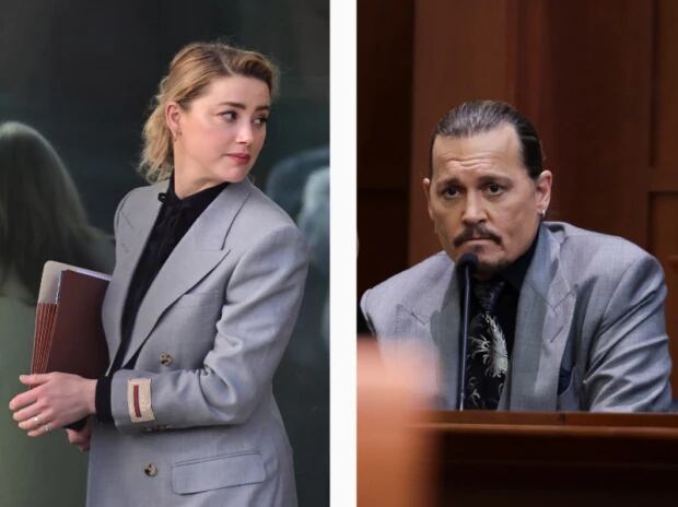 Johnny Depp y Amber Heard en juicio