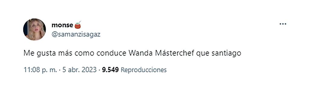 Comentario que Wanda Nara reacciono