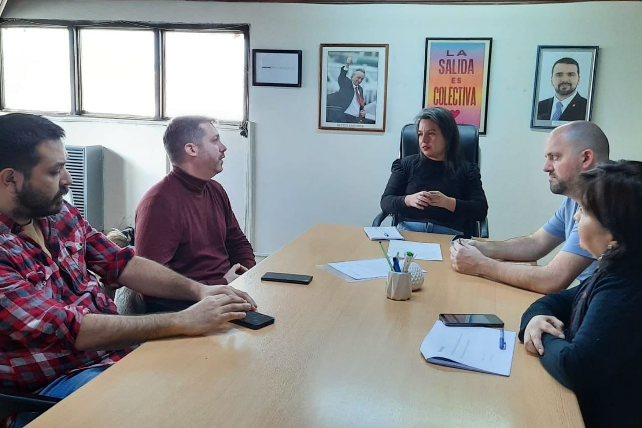 Miembros de la UNTDF fueron recibidos por la Municipalidad de Ushuaia