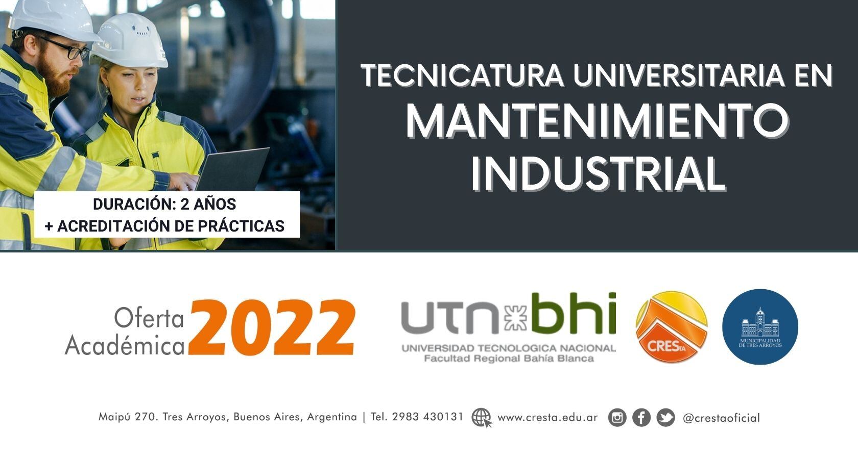 Abierta la inscripcion a la Tecnicatura Universitaria en Mantenimiento Industrial