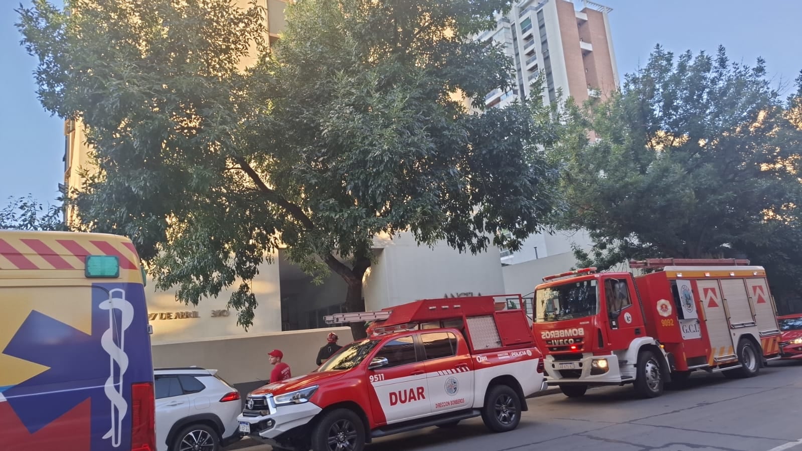 Incendio en la Torre Ángela (Gentileza).