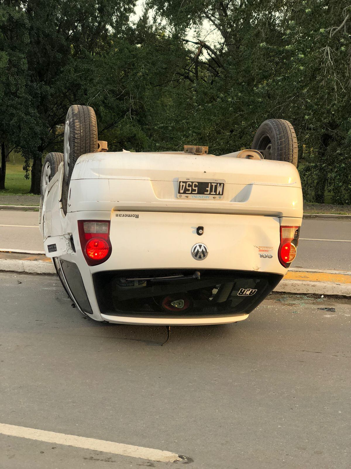 Así fue el accidente vial en la ciudad.