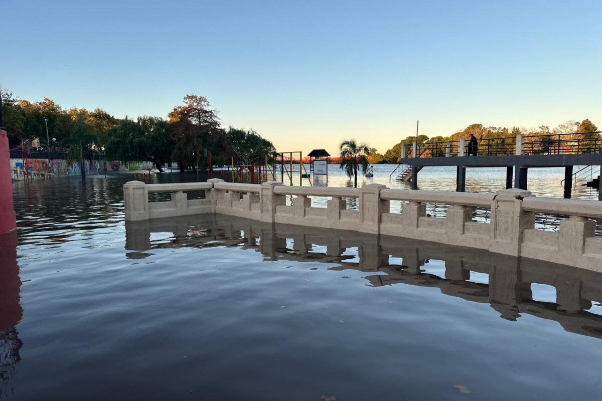 Gualeguaychú en estado de alerta con gran parte de la Costanera afectada por las inundaciones
