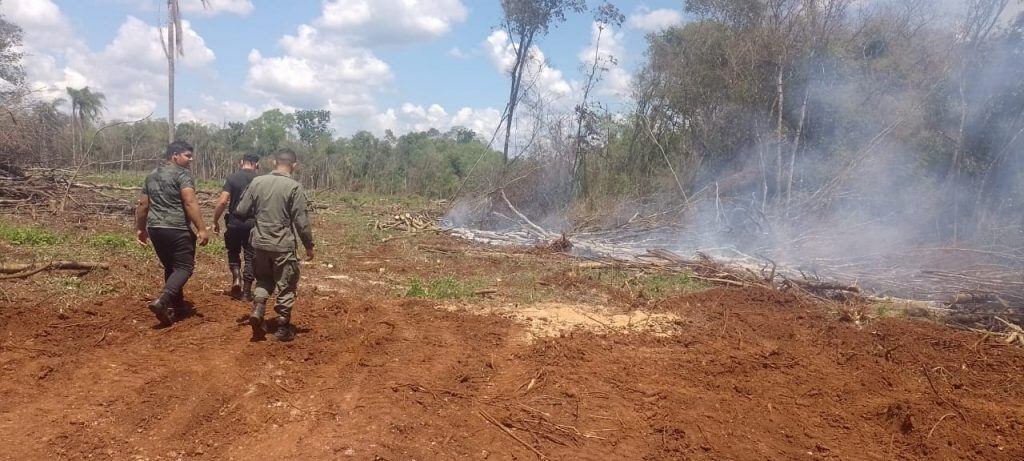 Mártires: sofocan incendio en un sector de malezas.