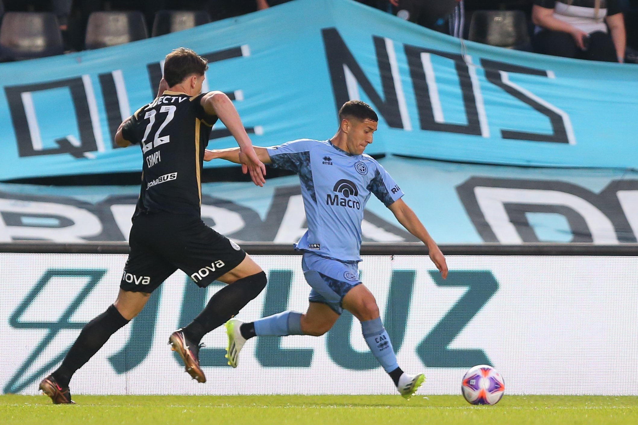 Belgrano y San Lorenzo, en duelo por los octavos de final de la Copa Argentina, en Santa Fe. (Prensa Belgrano)