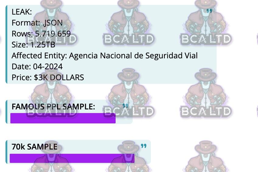 Hackearon la base de datos de las Licencias de Conducir.