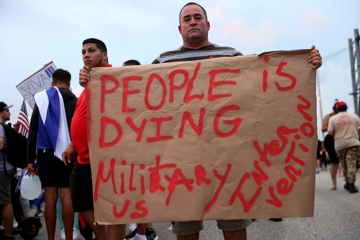 Protestas en Cuba: en Miami, los exiliados piden la intervención militar de Estados Unidos