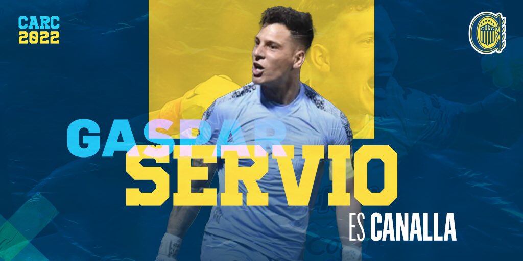 Servio llega en busca de un lugar en el arco de Rosario Central.