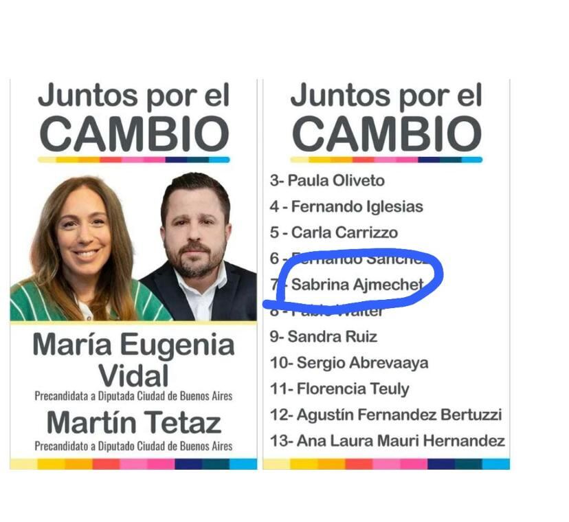 Repudio a la precandidata de Juntos por el Cambio.