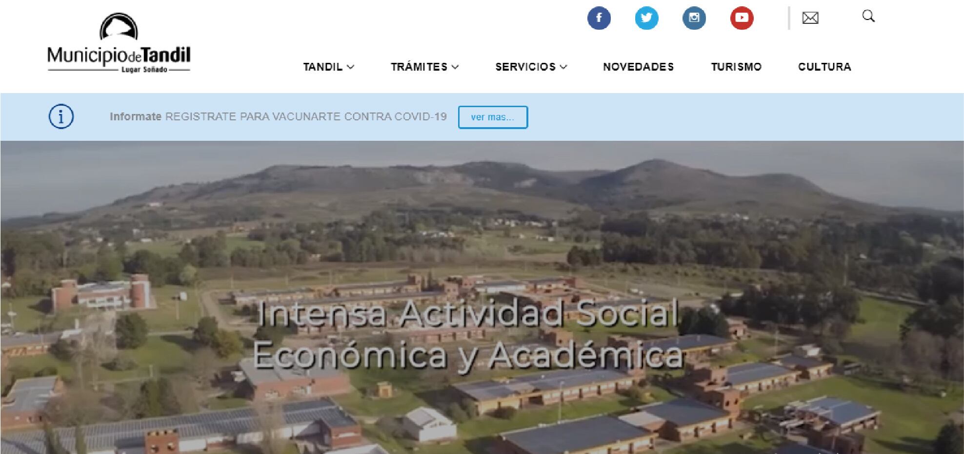 Así es el nuevo sitio web del Municipio de Tandil