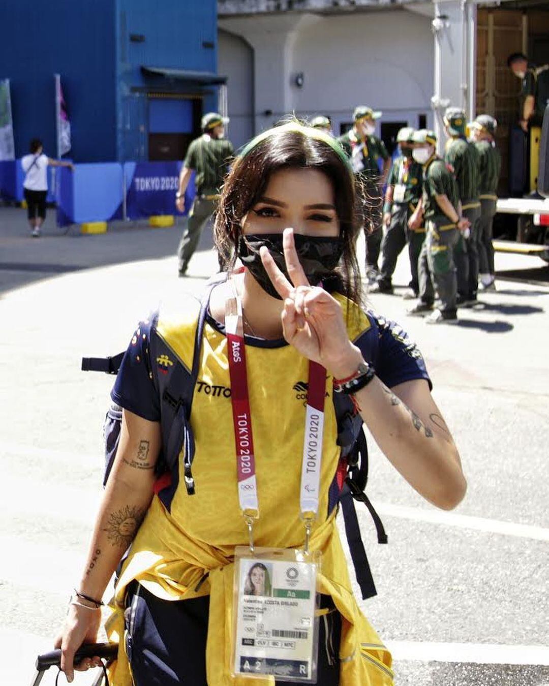 Valentina generó polémica por sus tatuajes. 