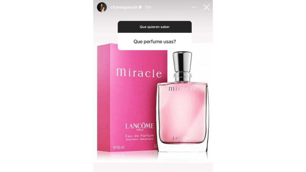 Paula Chaves contó qué perfume usa.