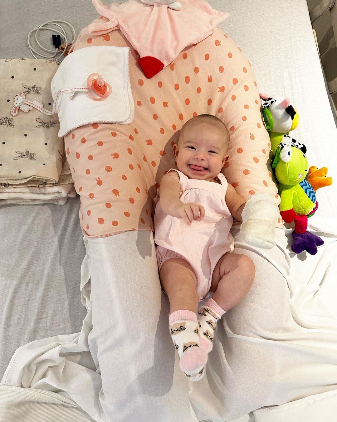 Sarah cumplió sus tres meses desde el hospital