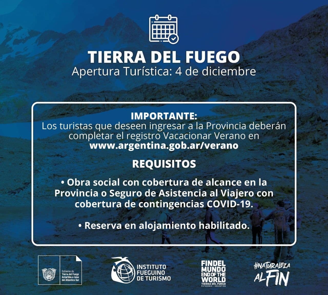 La apertura del turismo será el 4 de diciembre