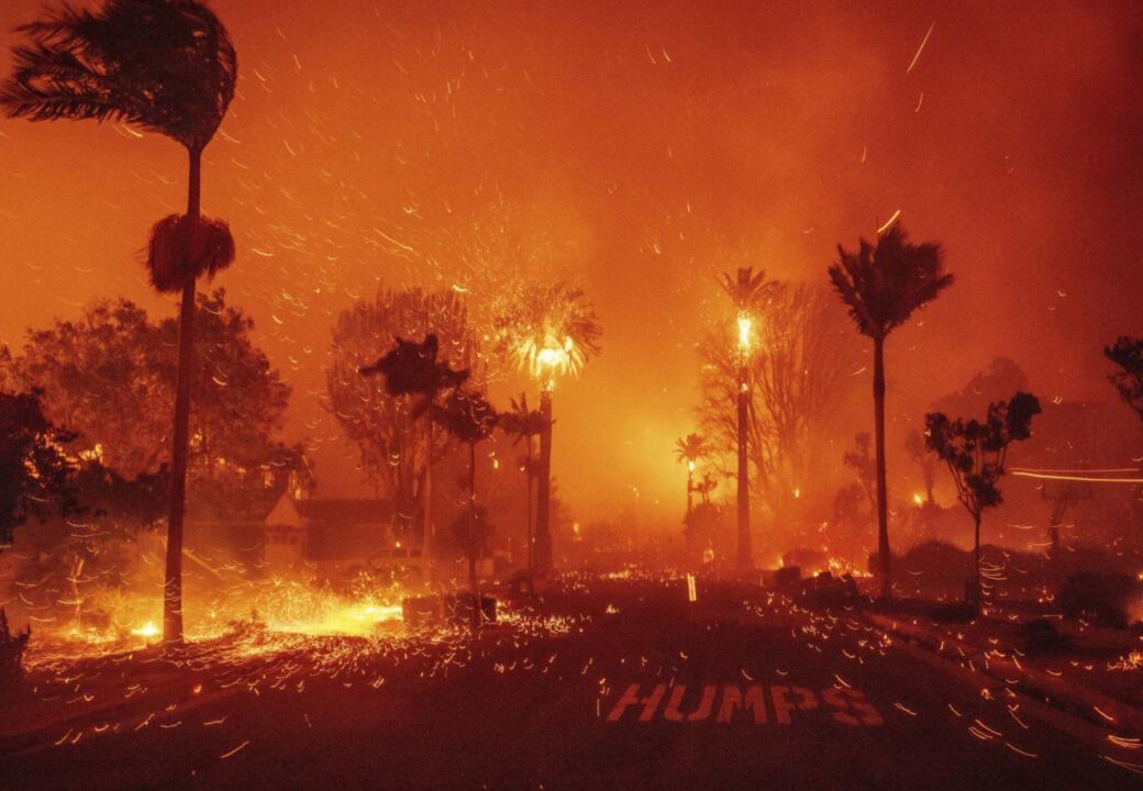 El incendio en Los Ángeles.