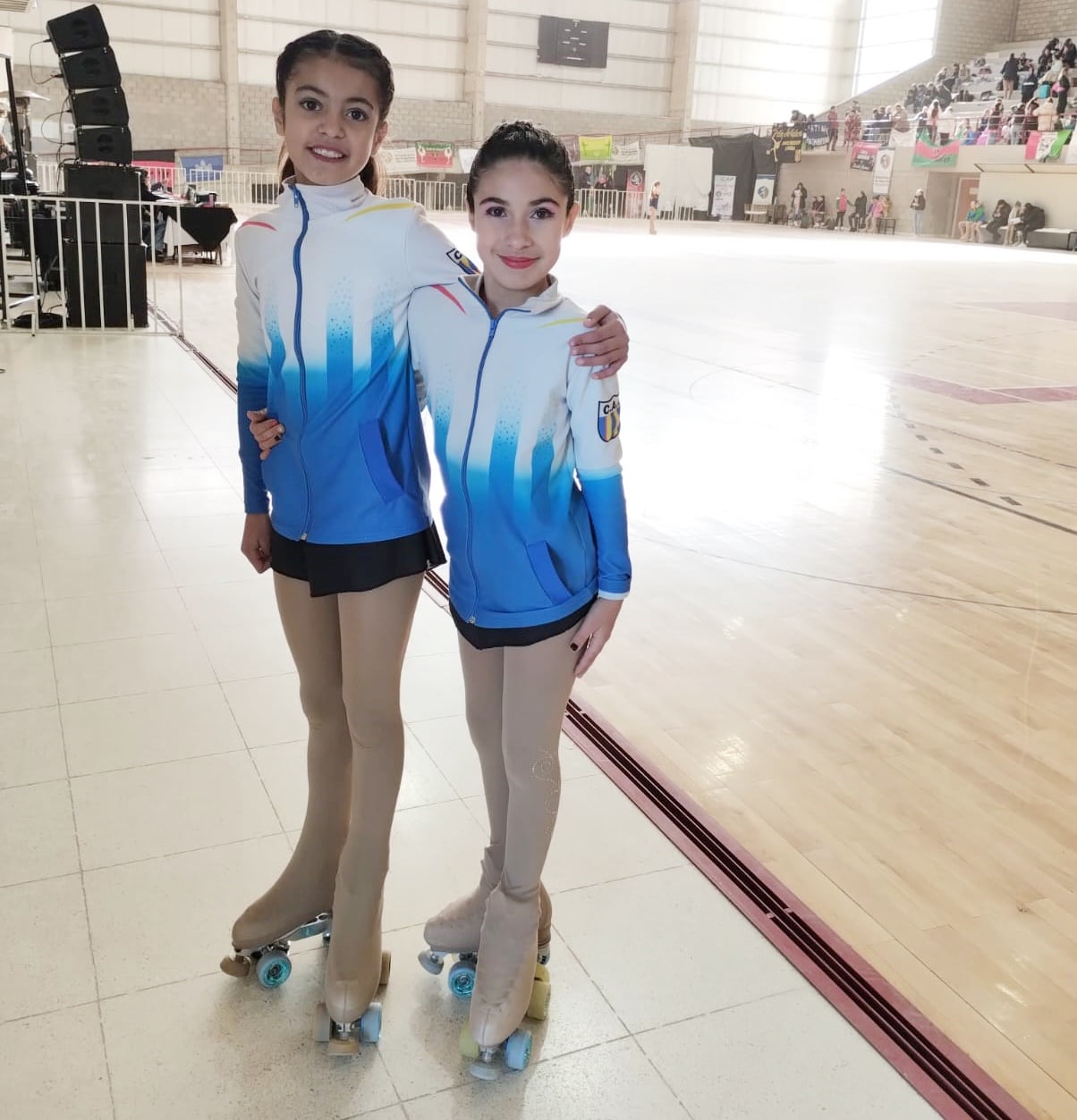 patinadoras del Club Colegiales en el Torneo Regional de Copas de Patín Artístico