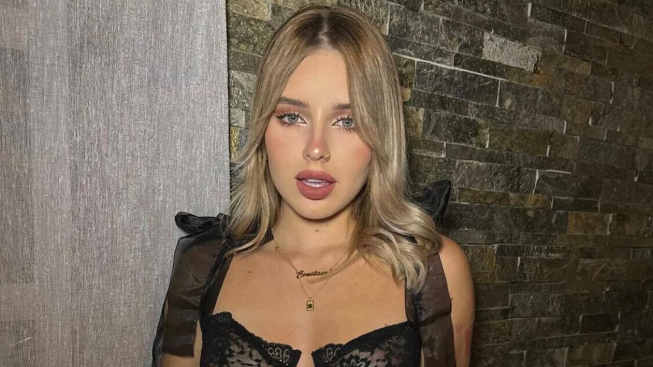 Coti Romero encendió Instagram con un look total black ultra escotado y ajustado