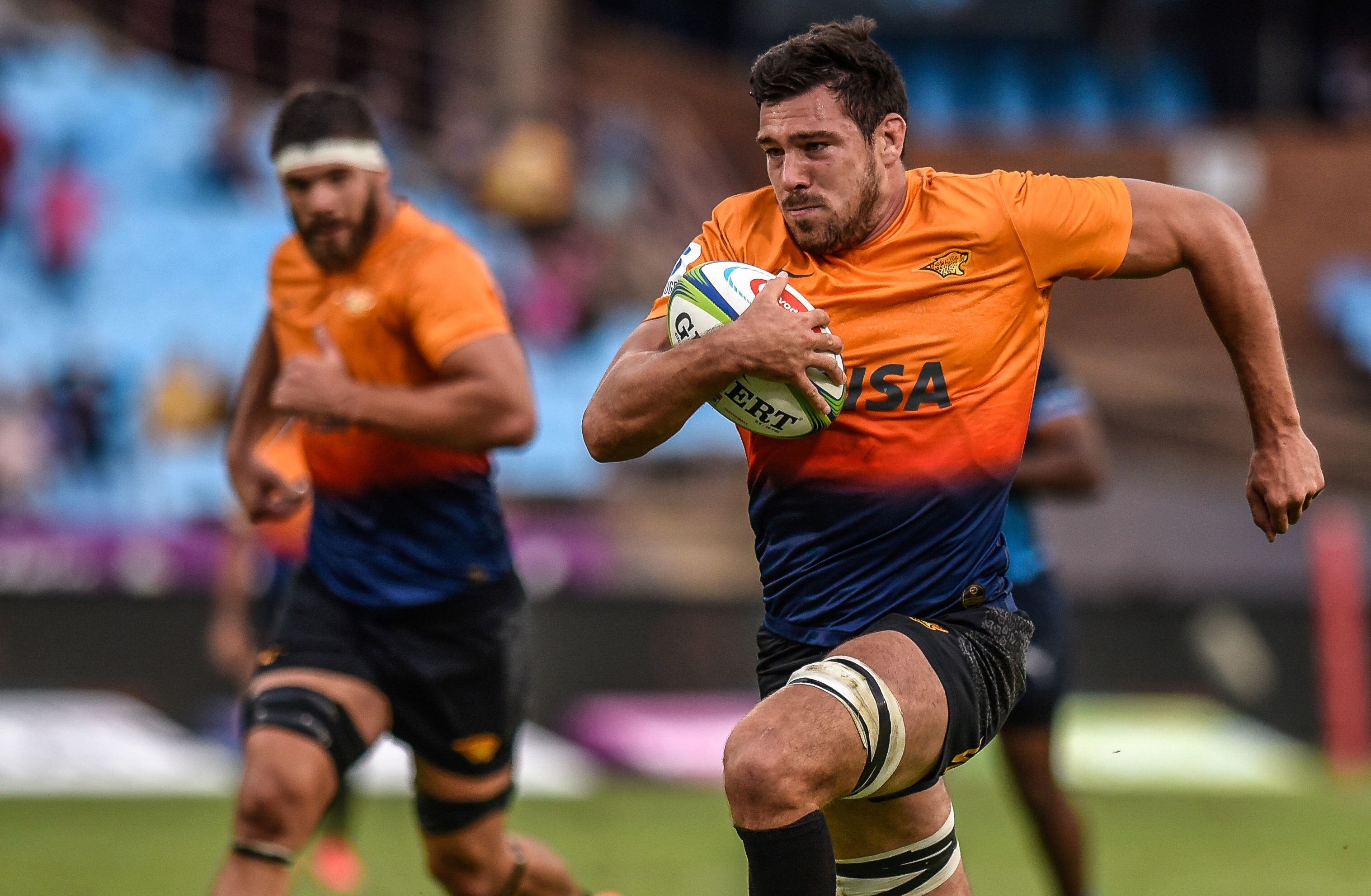 Guido Petti, en una de las últimas presentaciones de Jaguares en el Super Rugby.