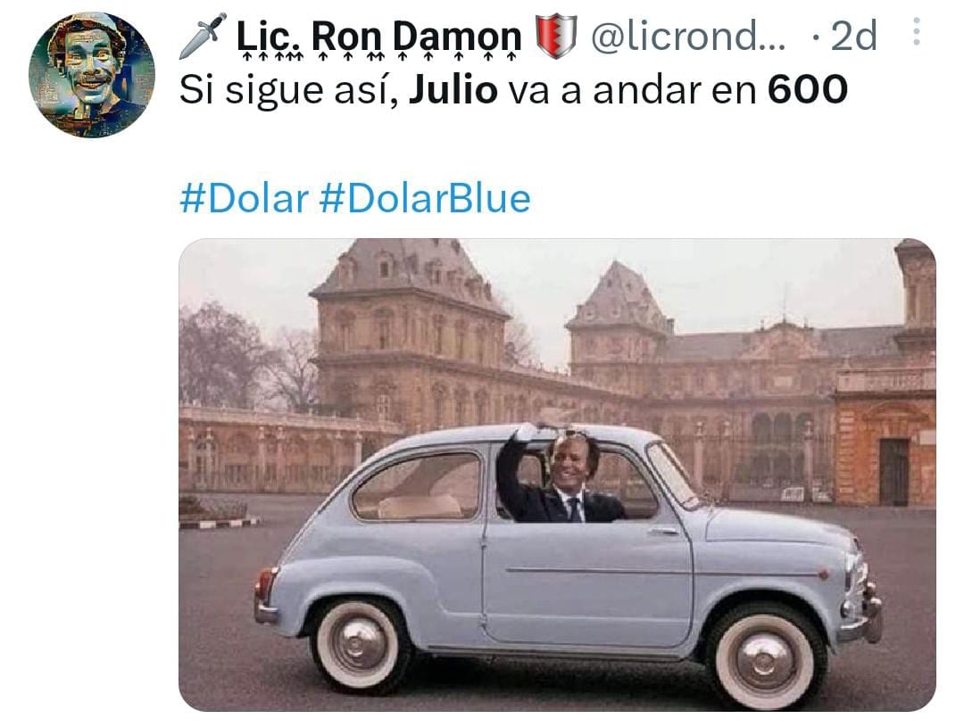 El dólar tuvo una semana de fuerte suba y los memes no tardaron en llegar. (Web)