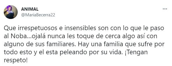 María Becerra defendió a El Noba