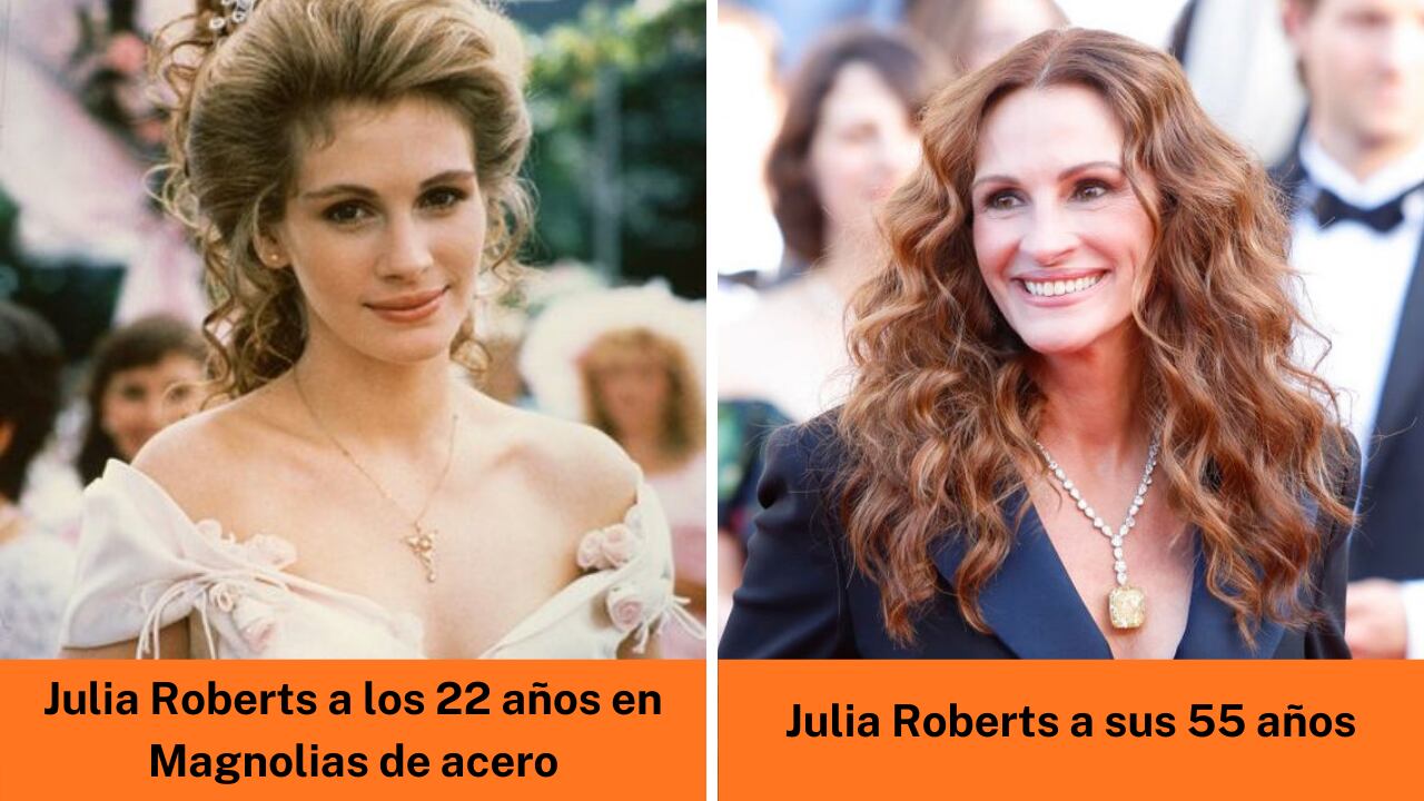 El antes y después de Julia Roberts.