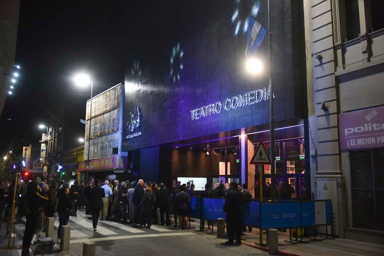 Gala de inauguración del Teatro Comedia con el Gobernador Schiaretti y el electo Martín Llaryora (Facundo Luque / La Voz)