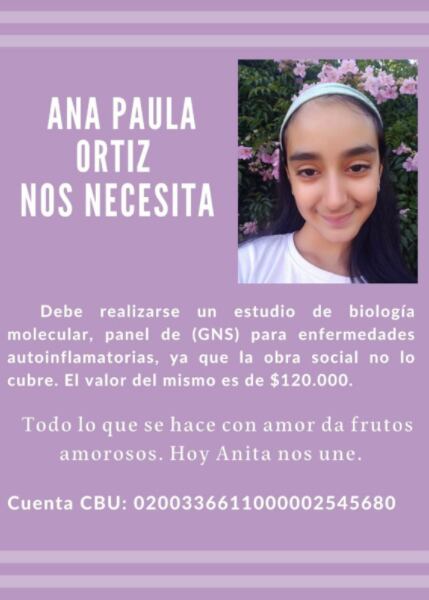 Campaña solidaria por una niña de La Falda.