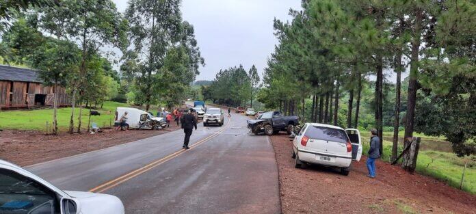 Accidente de tránsito dejó como saldo dos heridos de consideración.