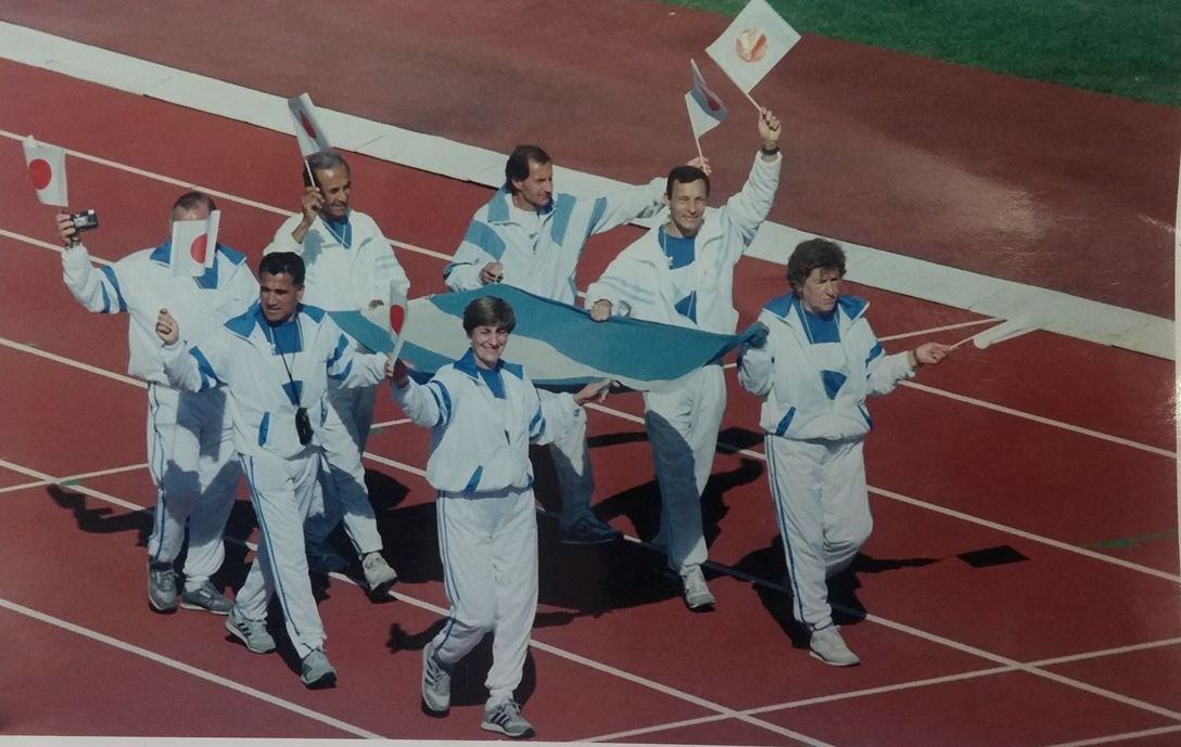 Pipío Fernández, en el Mundial de Atletismo en Japón.