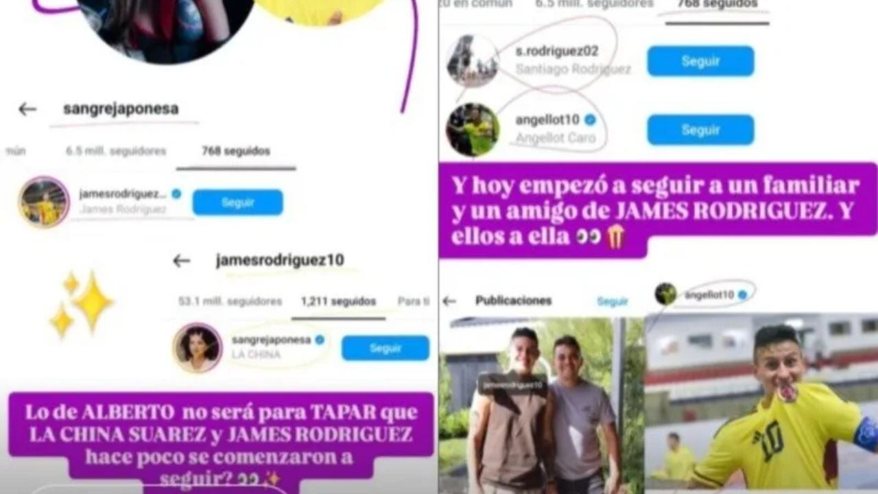 El nuevo romance entre la China Suárez y James Rodríguez.