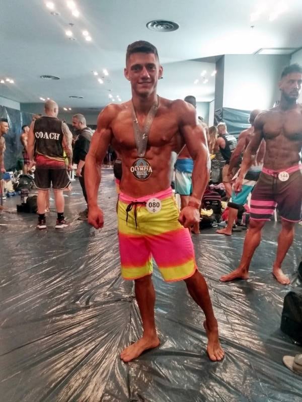 Facundo Navarrete, el fisicoculturista sanrafaelino que se coronó campeón Sub 23.